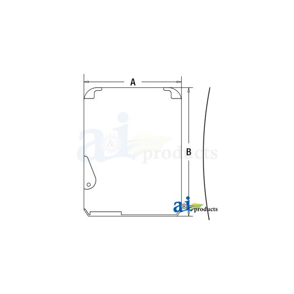 Glass, Upper Front Windshield 55" x37" x6"